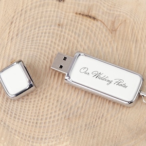 Personalised Faux Leather USB (USB3.0) 8Gb/16Gb/32GB - Wedding Photography, Birthday, Keepsake USB, Memory Stick, Mothers Day Gift, For Mum