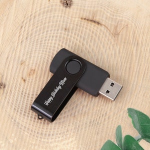 Personalised Twister USB 3.0 8Gb/16Gb/32Gb | Wedding USB, Anniversary Gift, Branded usb stick, Keepsake USB, Mothers Day Gift, Gift for Mum