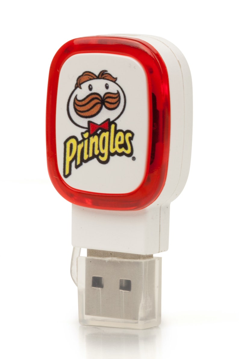 10 x White Light Up Personalized USB