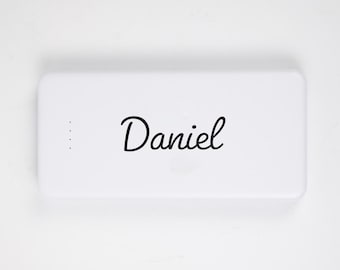 Personalized 10000mAh Power Bank | Custom Name Portable Charger | Printed Tech Gift | Phone Charger Gift for Him Her