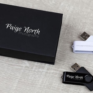 Wedding USB Box | Personalised Twister USB & Flip Box (USB3.0) 8Gb/16Gb/32Gb Wedding Gift, USB Gift Box, Anniversary Gift, Custom usb box