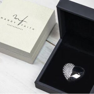 Heart USB & Luxury USB Box | USB3.0 8GB/16GB/32GB/64GB - Wedding / Anniversary Gift, Mothers Day Gift, Custom USB, Personalised Gift for Her