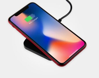 Personalised Mini Square Wireless Charger | Wireless Charging Pad, Charging Station, Custom Wireless Charger, IOS, Android, Mothers Day Gift
