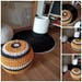 Combine Yellow white dark gray  Crochet Kids Pouf, Bean Bag Chairs, Nursery Decor, Footstool, Floor Cushion, Bench 