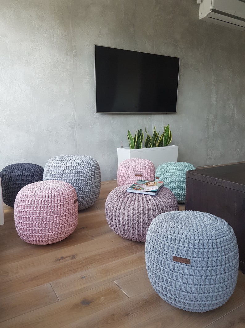 Mint Pouf Furniture Kids Furniture Bean Bag Chairs Nursery Etsy