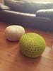 Crochet Pouf 16'' Stuffed-  Hand Crochet Ottoman Pouf-perfect size use as Footstool to rest your feet. Buy two - second  pouf free shipping. 