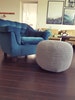 NEW! Ivory/ beige color  Pouf 16'' - Nachttisch - Footstool Pouf - Bean Bag Chairs- Crochet Floor Cushions - Kids Furniture - Ottoman 