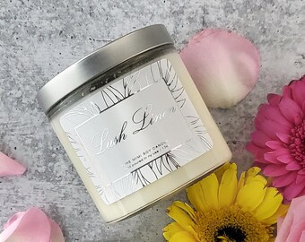 Lush Linen Soy Candle | Luxury Candle Gift for Her | Candle Lovers Gift | Scented Candle Gift | Home Decor