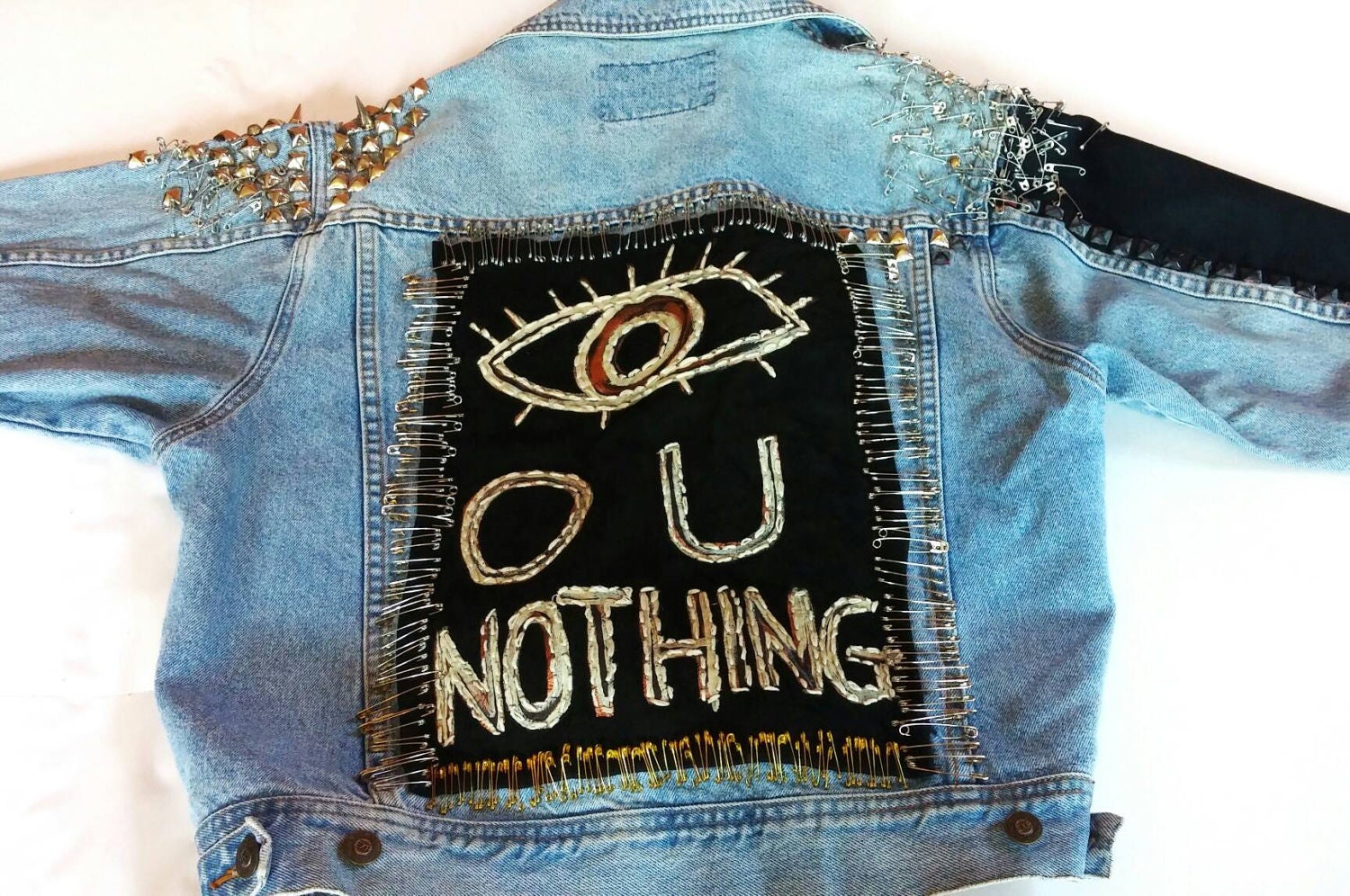 IOU NOTHING // Restless Hands // Large L // Embroidered and - Etsy UK