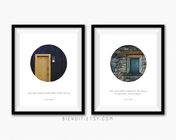 Irish Toasts Two Print Set Irish Blessing Irish Toast Irish | Etsy