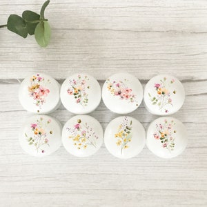 Floral Drawer Knobs, Floral Drawer Pulls, Drawer Pulls,  Floral Dresser Pulls, knobs, Handles, Furniture Knobs, Flower Knobs, Wildflower.