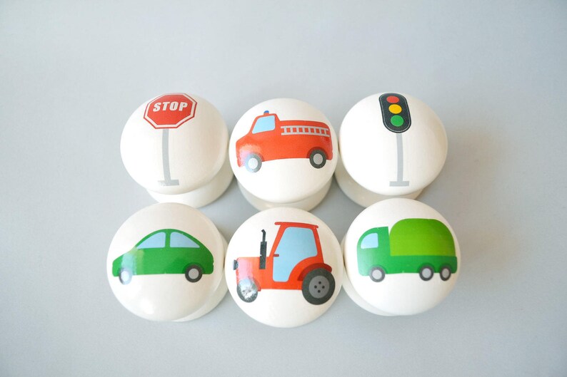 Car Drawer Knobs Drawer Pulls Dresser Pulls Children S Etsy