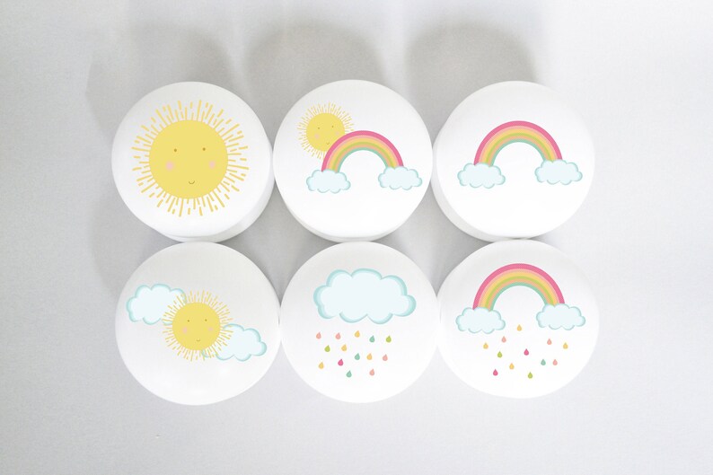Drawer Knobs Rainbow Knobs Dresser Knobs Rainbow Pulls Etsy