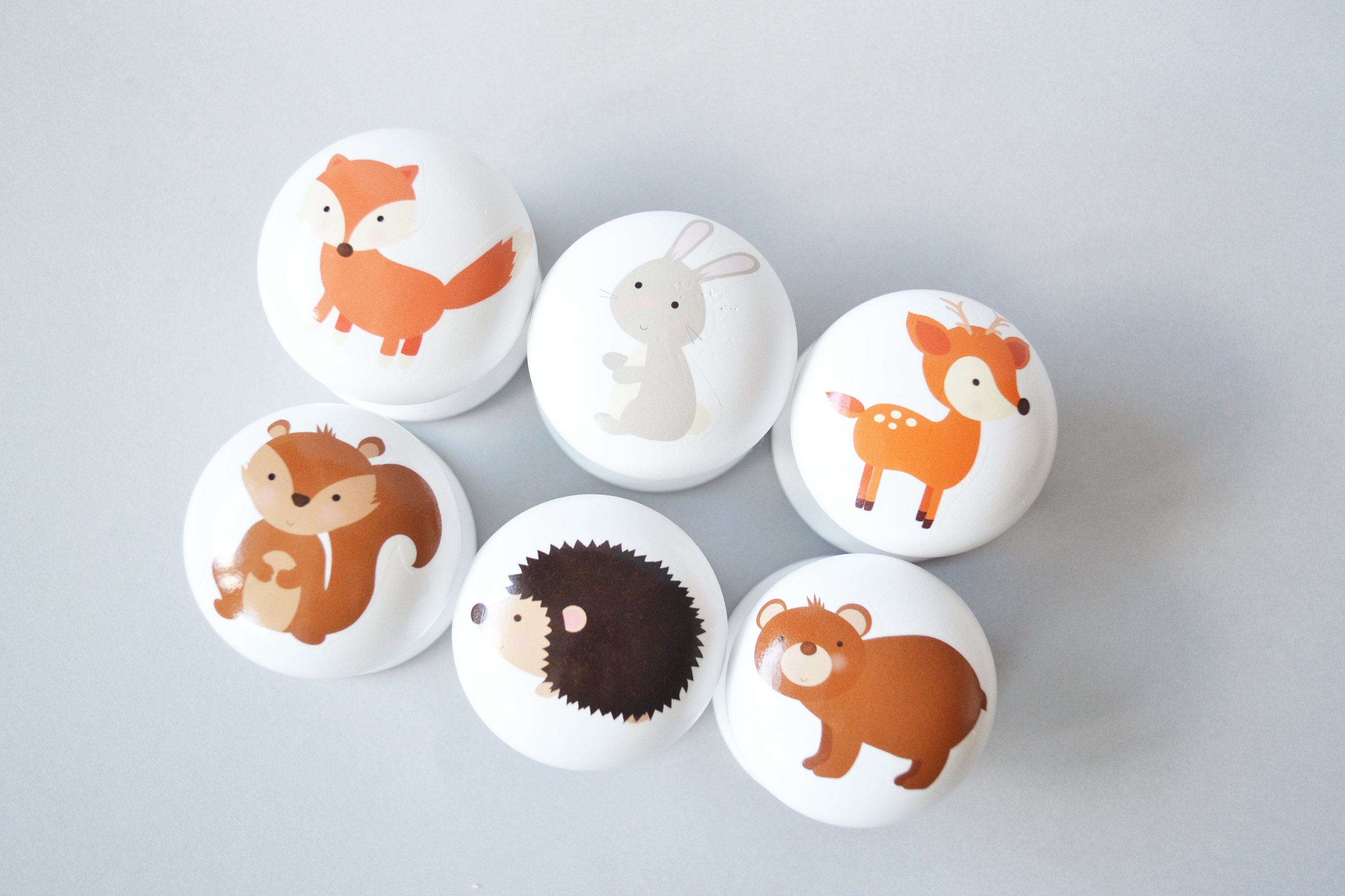 Woodland Animal Drawer Knobs Drawer Pulls Dresser Pulls Etsy