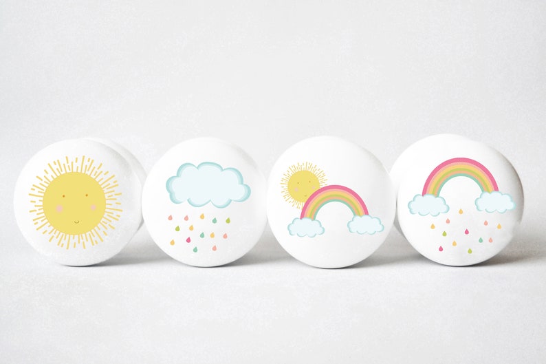 Drawer Knobs Rainbow Knobs Dresser Knobs Rainbow Pulls Etsy