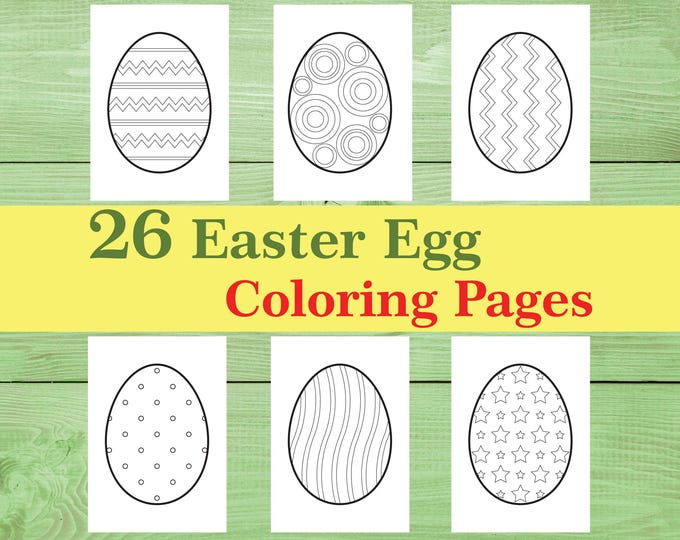 26 Easter Egg Coloring Pages for Kids | Printable Easter Coloring Pages ...