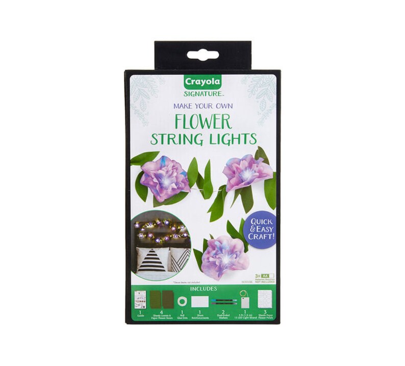 Crayola Signature Make Your Own Flower String Lights Quick & Easy Craft NIB Etsy