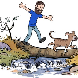Sich im Calvin Hobbes Stil! | Personalisiertes Familienporträt | Digitaler Sonderauftrag