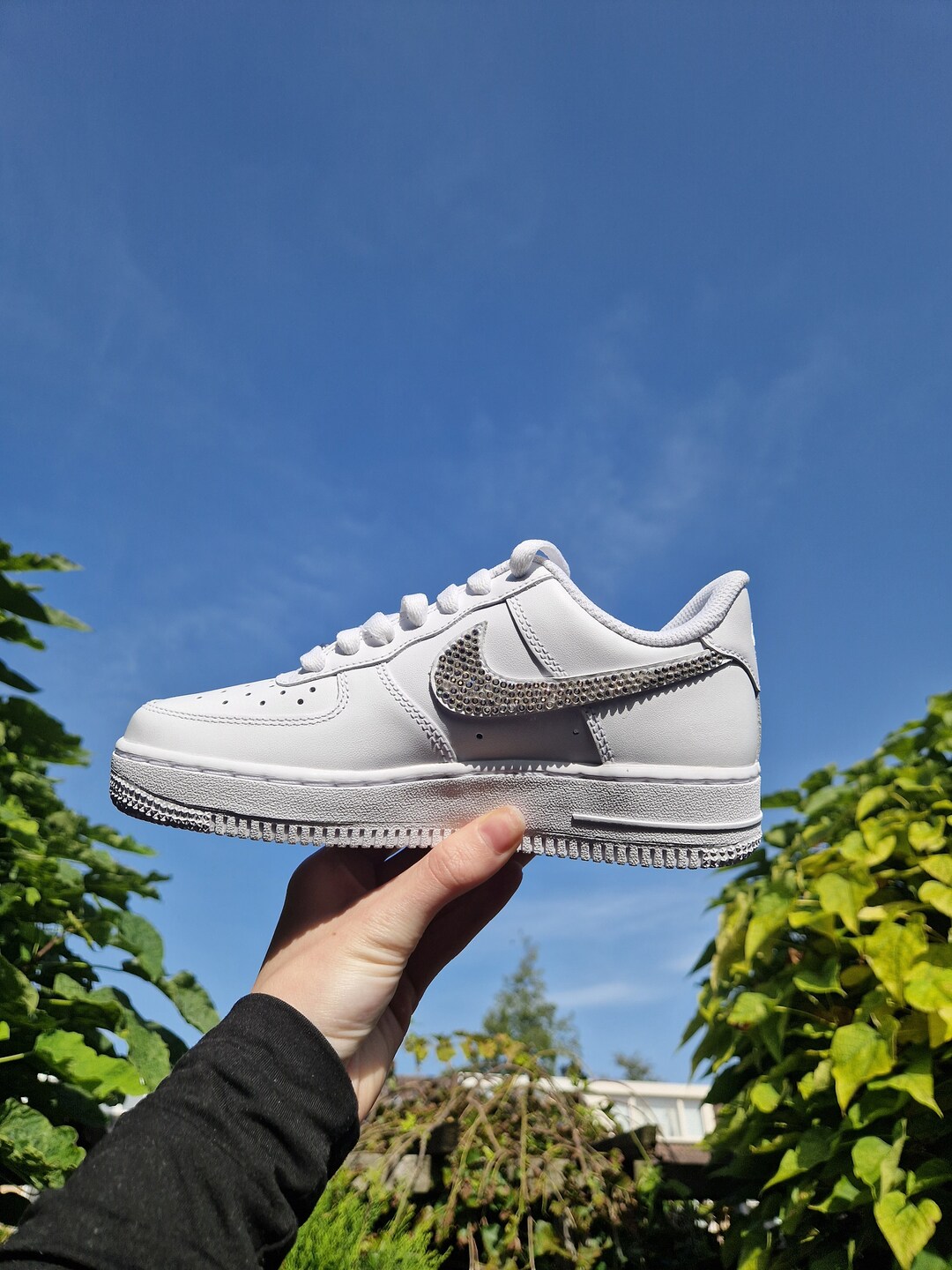 air force 1 stone and white