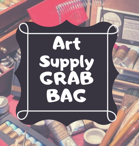 Art Supply Mystery Bag, Lucky Dip, Mystery Bag, Grab Bag, Art Supplies  Surprise 