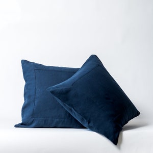 Set of 2 Washed Linen Pillow Covers: European Flax, Envelope Closure