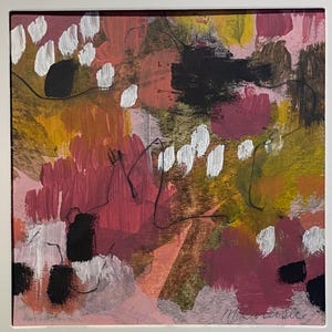 Mini abstract painting in contemporary colors