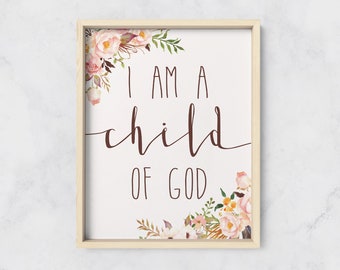 I Am A Child Of God, Baby Girl Nursery, Christian Song Lyrics, No Longer Slaves, Nursery Bible Verses, Baby Shower Verse, Nursery Wall Art