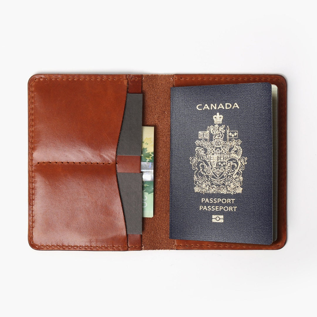 ★Aest & Recreation★ PASSPORT WALLET (BROWN) Passport Wallet - Brown - Etsy