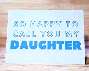 Happy Daughter Greeting Card - Trans Woman Card - LGBT Design - Trans Daughter Gift - MTF Card - Heartfelt Family Card For Your Daughter