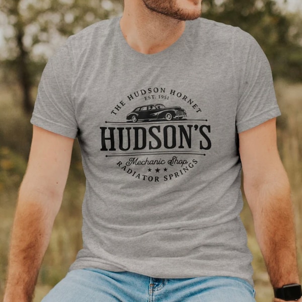 Hudson's Mechanic Shop Bella Canvas Unisex Jersey Kurzarm-T-Shirt