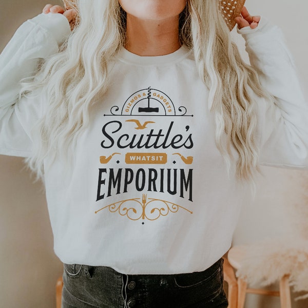 Scuttle's Whatsit Emporium Pullover Sweatshirt / Disney Inspired / Little Mermaid / Gizmos and Gadgets