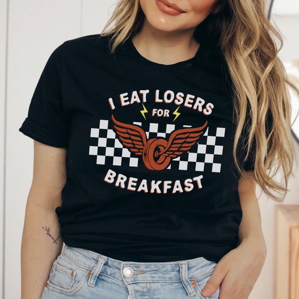 Ich esse Verlierer zum Frühstück / Autos / Lightning McQueen / Disney inspiriertes Shirt / Subtiles Disney-T-Shirt