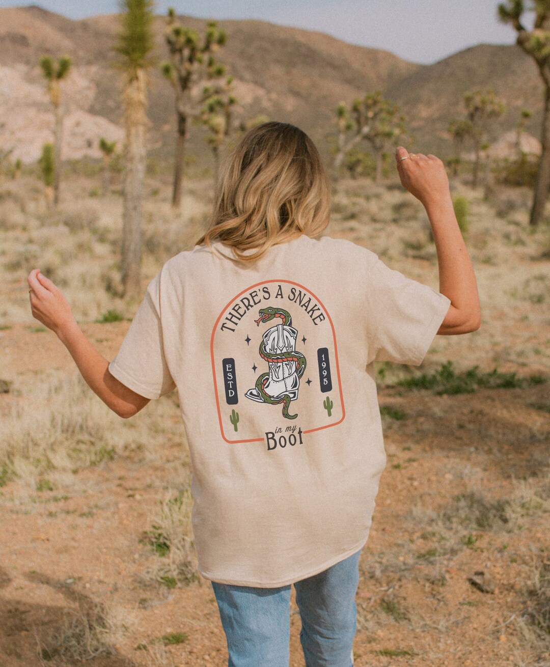 There's A Snake in My Boot Graphic Tee Etsy