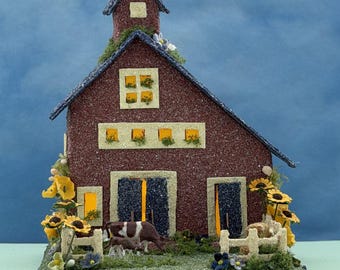 ORIGINAL size Summer Barn - Handmade Putz - Handcrafted Putz