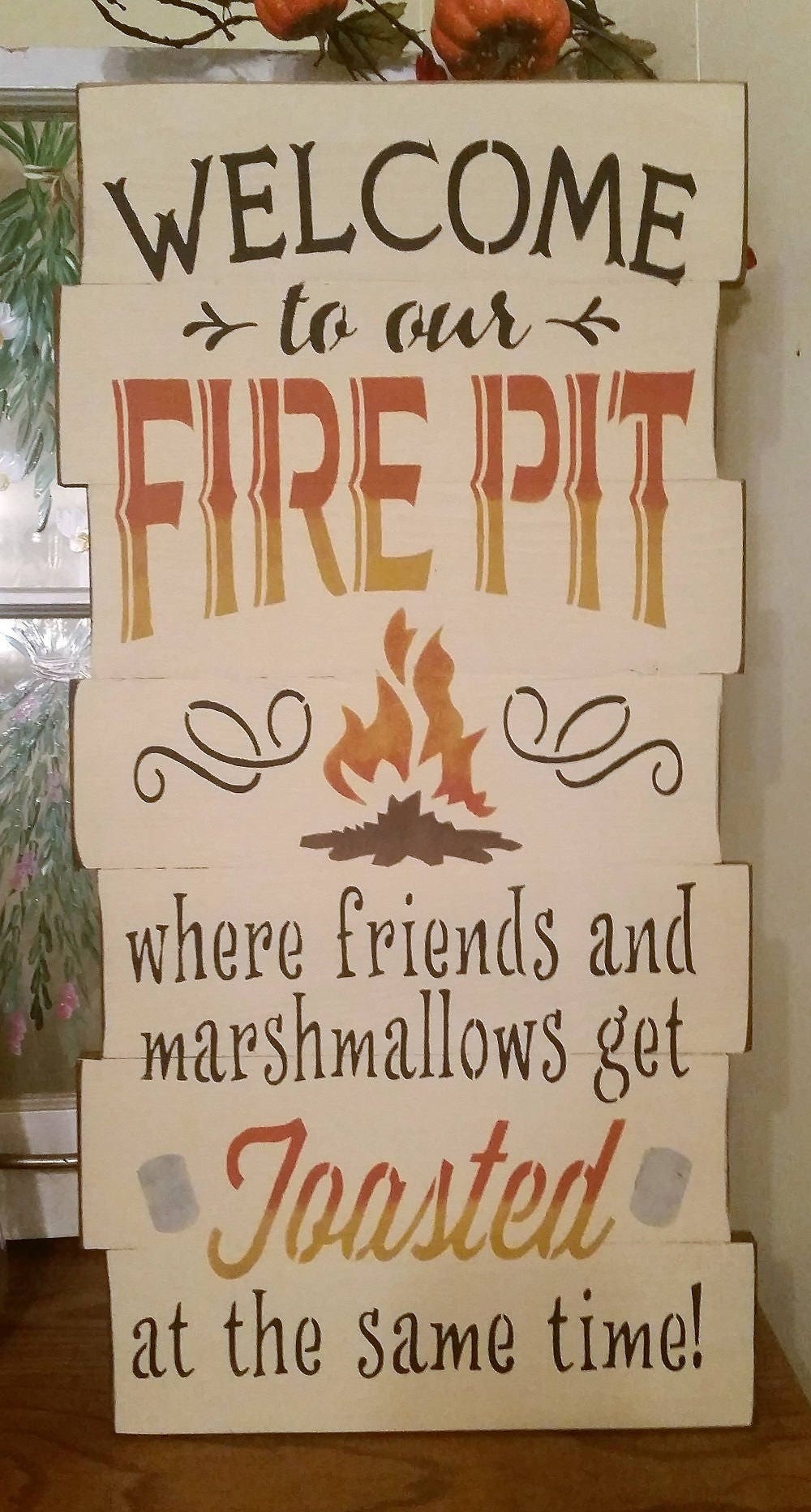 Primitive Large Welcome To Our Fire Pit Sign Primitive Large Welcome To Our Fire Pit Sign