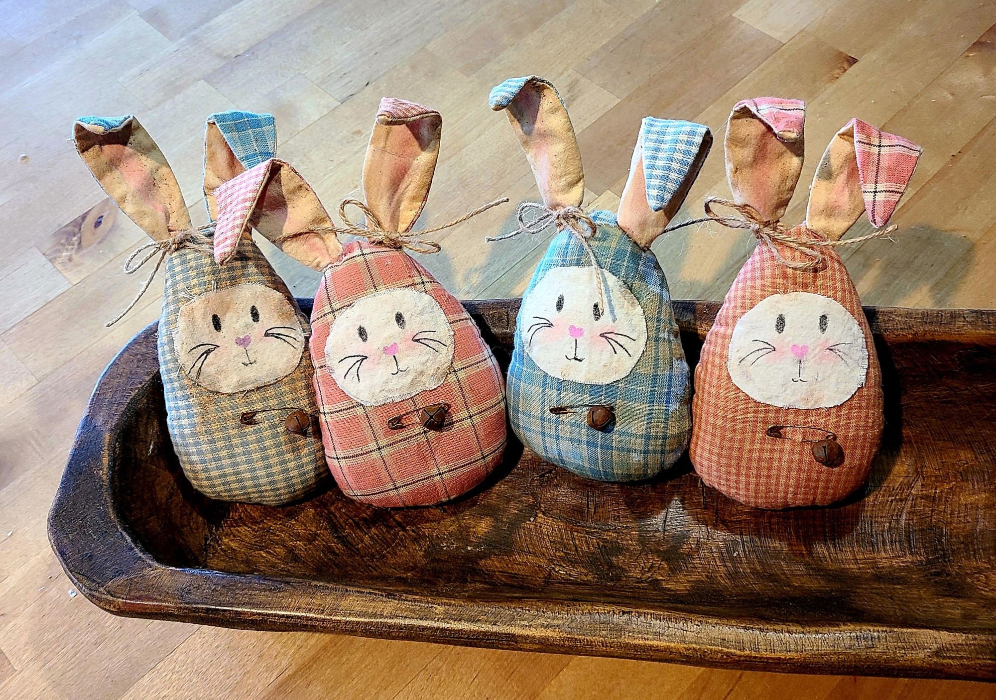 Primitive Bunny Pattern, E-pattern, PDF File, Instant Download, Spring ...