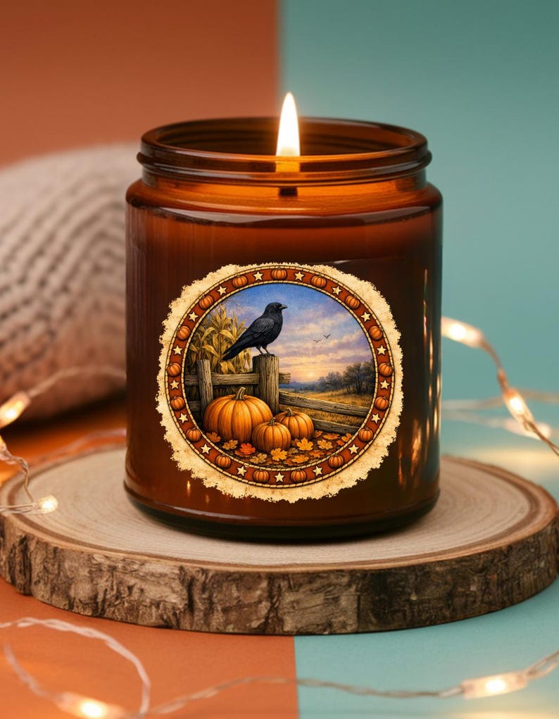 Crow/pumpkin Labels, 3