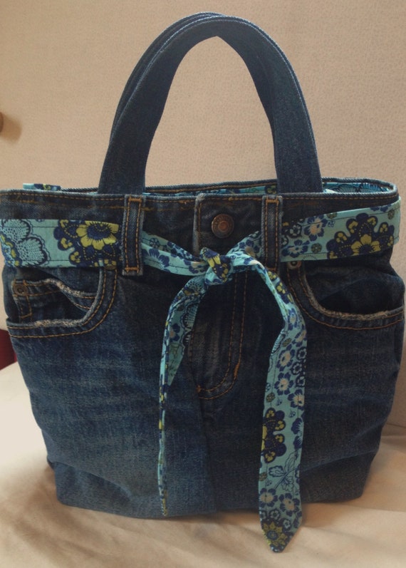 denim lunch bag
