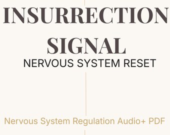 Insurrection Signal — Nervous System Regulation Protocol for Political Stress, Media Panic & Physicalized Anxiety