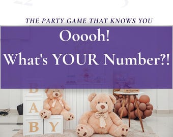 Baby Shower Party Game | Unique Bachelorette, Birthday Activity (Instant Download) | Numerology Game
