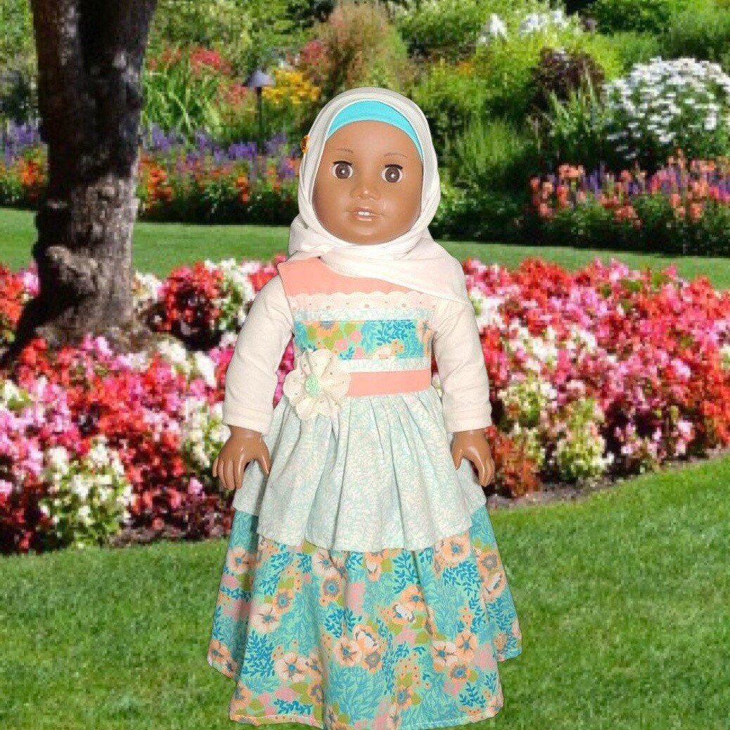 18 & American Girl Doll 6 pc Islamic Hijab Dress Outfit w/ Etsy