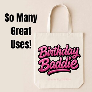 Birthday Baddie PNG: Pink Graffiti Letters, Shirt Sublimation (digital ...