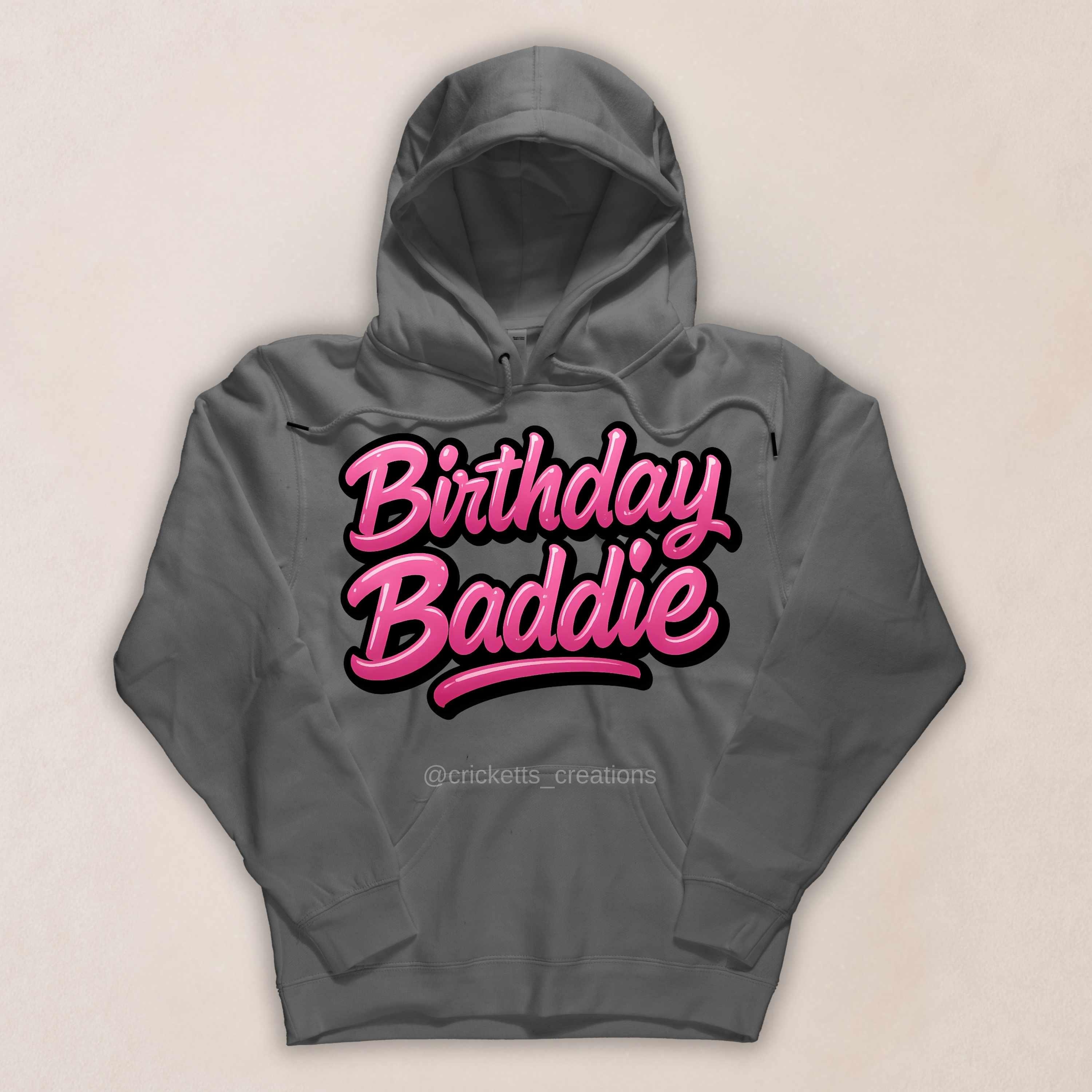 Birthday Baddie PNG: Pink Graffiti Letters, Shirt Sublimation (digital ...