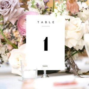 Minimalistic Wedding Table Numbers 1-35 | Instant Download | 5x7 | Style #02