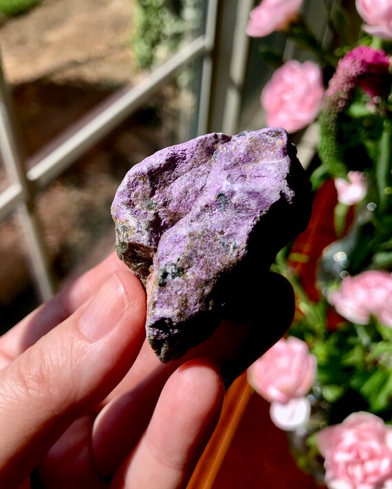 Gorgeous Stichtite "Atlantasite" Crystal from South Africa | Violet Ray Crystal | Raw Stichtite | Raise Kundalini | Protective Stone | ATL-G