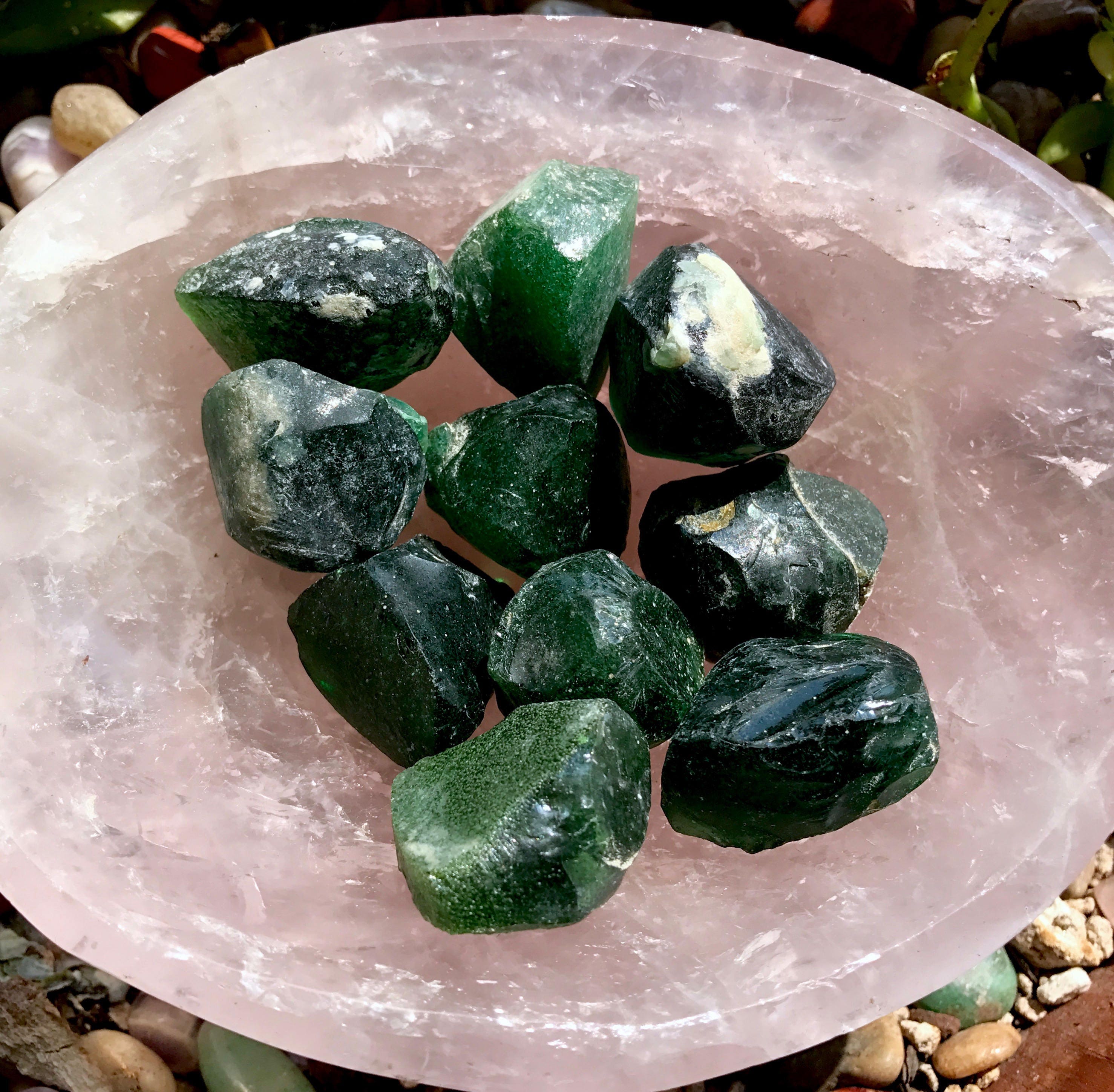 Natural obsidian crystal