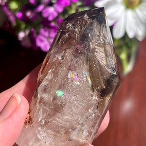 Brandberg Enhydro with Smoky Phantom from Namibia | Rare Crystal | Meditation | Advanced Crystal | A+ Grade | Fenster Windows | Phantom