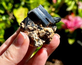 Aegirine and Orthoclase Crystal Cluster from South Africa | RARE | Protective | Entity Removal | Grounding Energy | Auric Comb Crystal