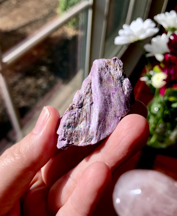 One (1) Stichtite "Alantasite" Specimen from South Africa | Purple Ray | Raw Stichtite | Raise Kundalini | Protective Stone | ATL-LOT