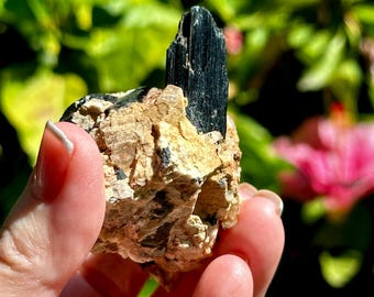 Aegirine and Orthoclase Crystal Cluster from South Africa | RARE | Protective | Entity Removal | Grounding Energy | Auric Comb Crystal